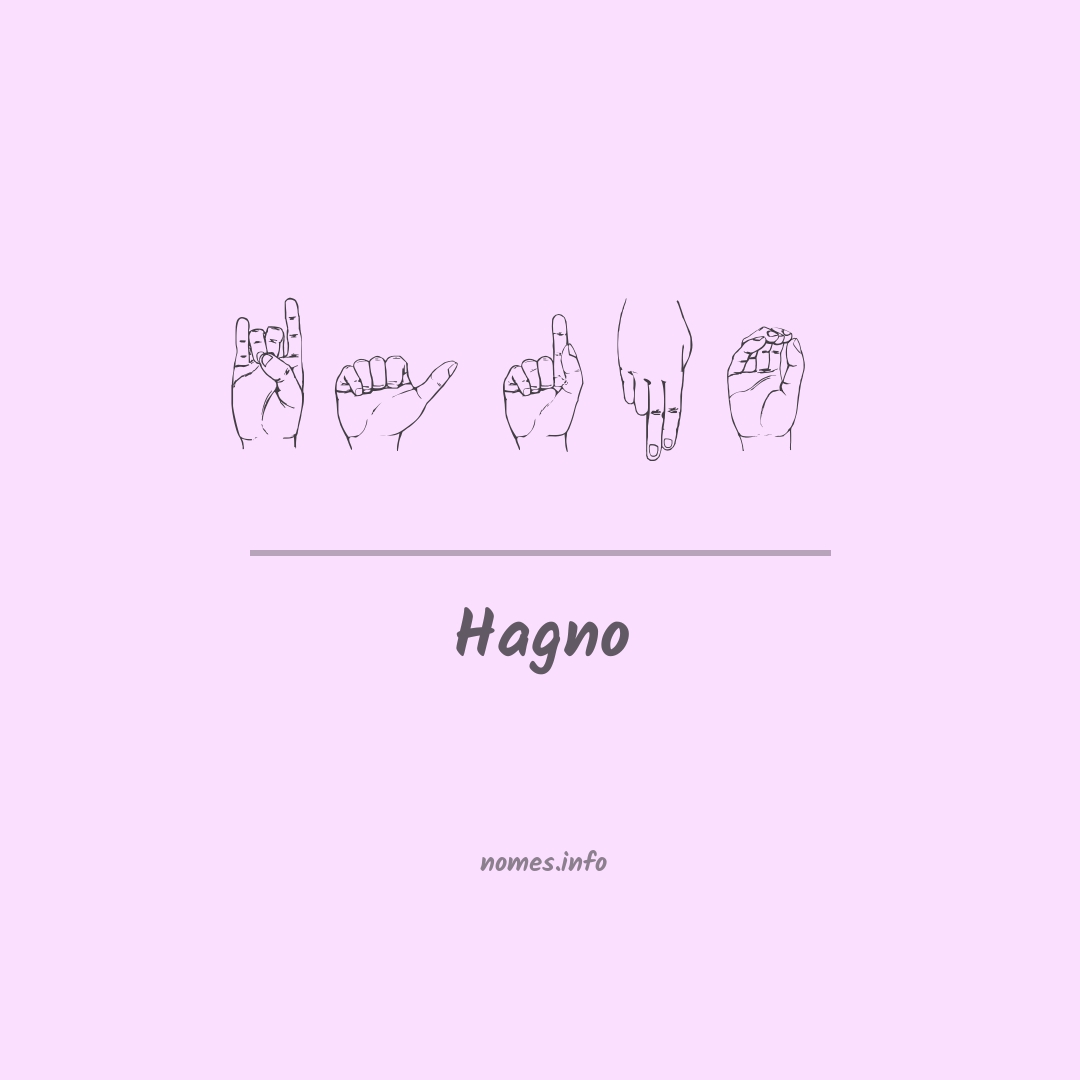 Hagno em Libras Hagno em Libras