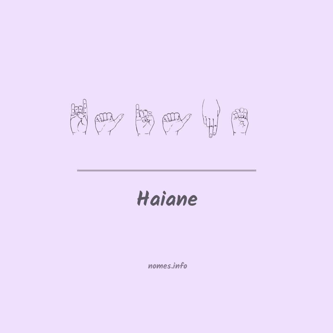 Haiane em Libras Haiane em Libras