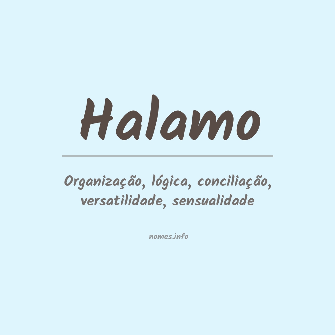 Significado do nome Halamo