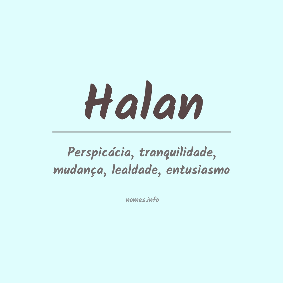 Significado do nome Halan