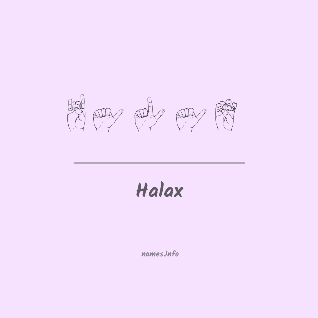 Halax em Libras