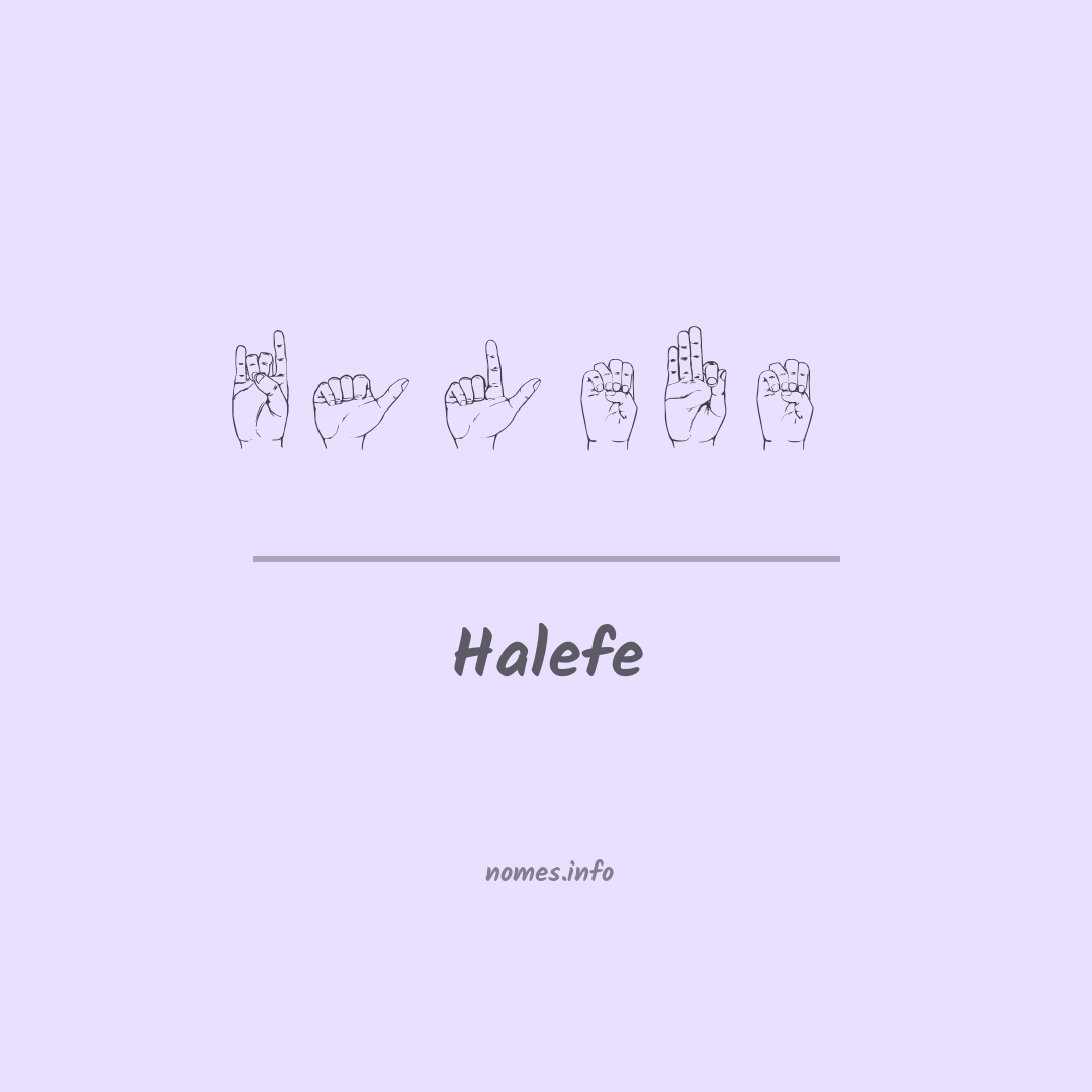 Halefe em Libras