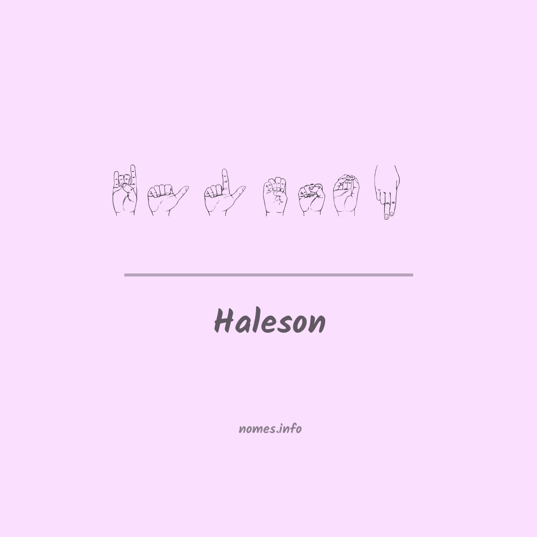 Haleson em Libras