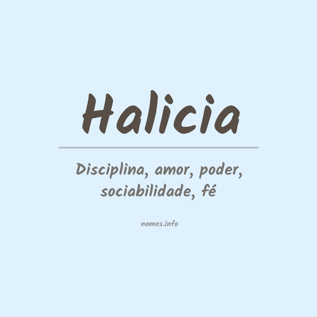 Significado do nome Halicia