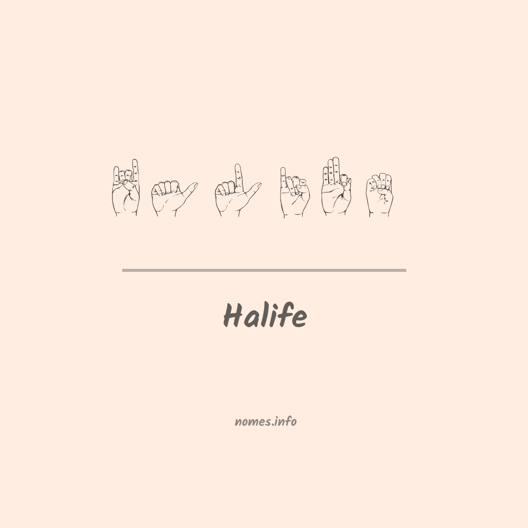 Halife em Libras