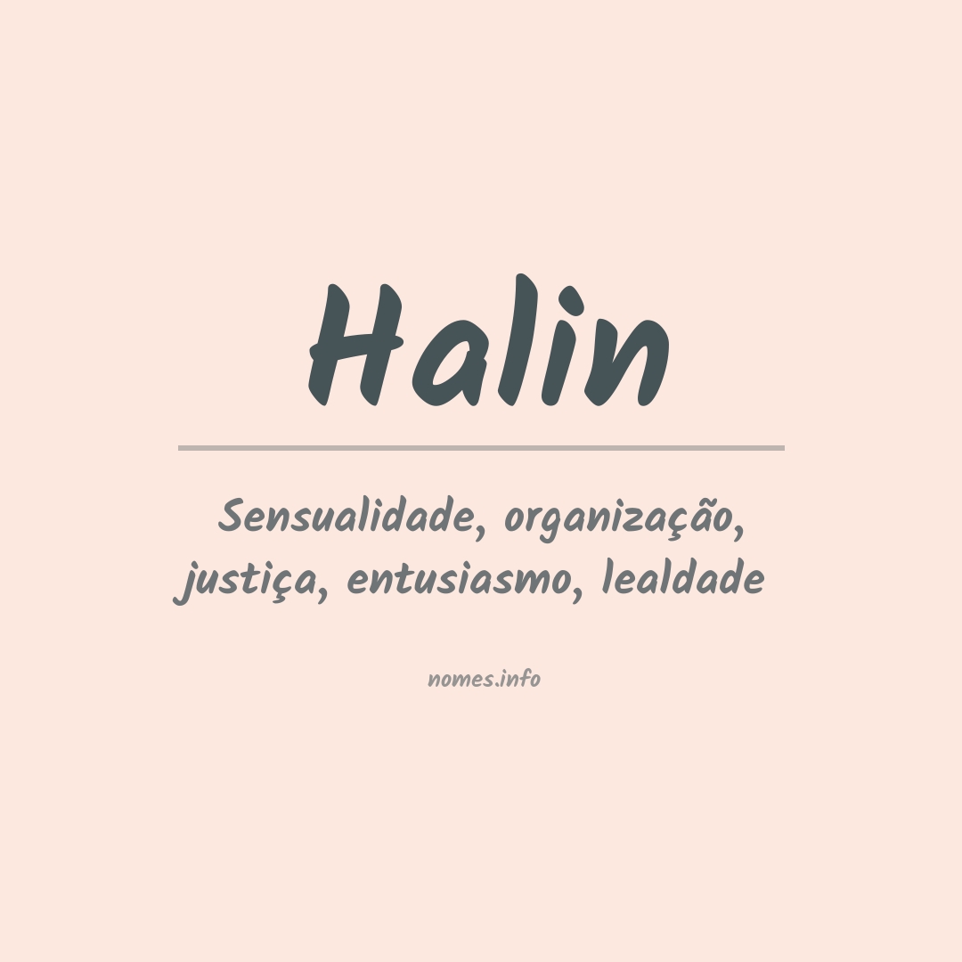 Significado do nome Halin