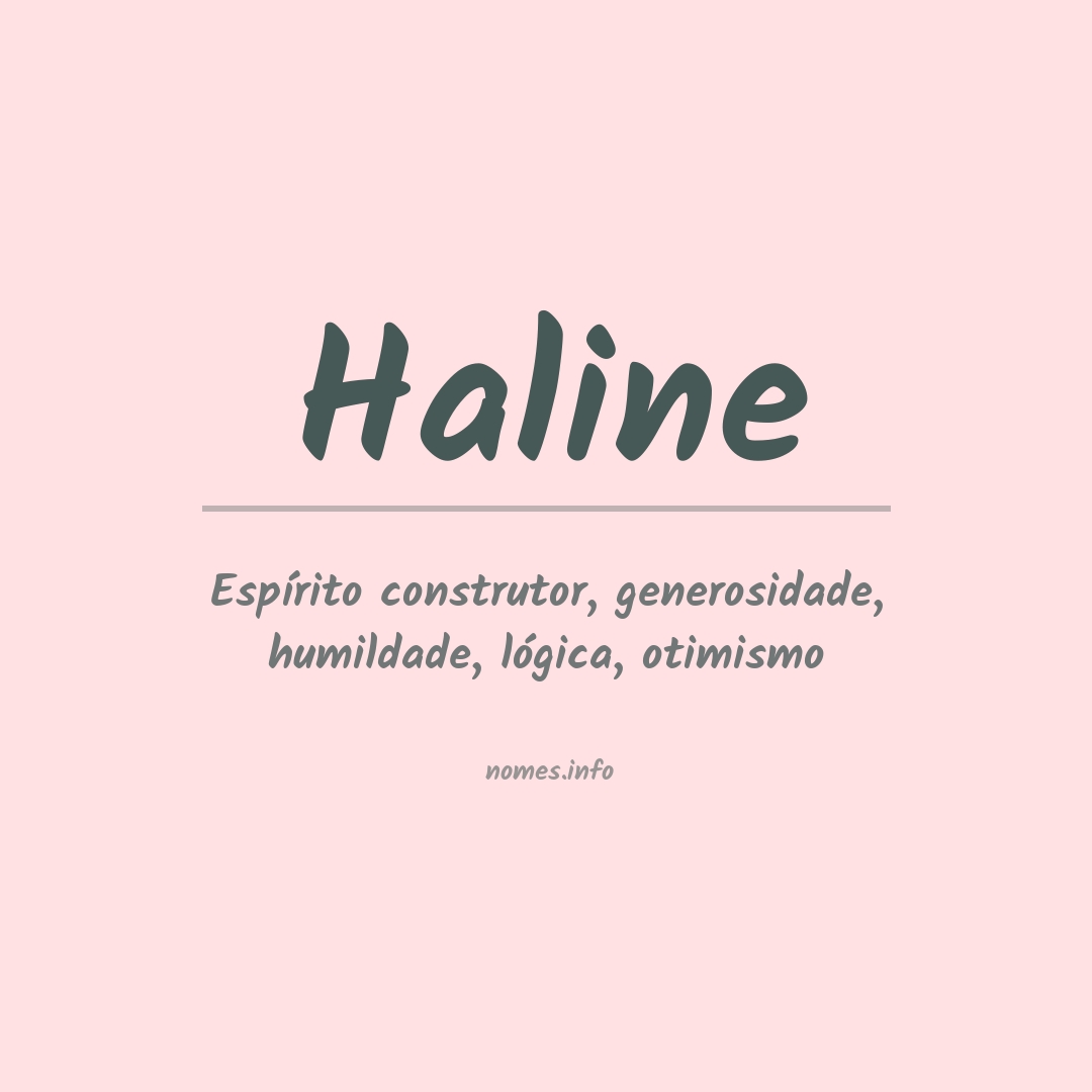 Significado do nome Haline