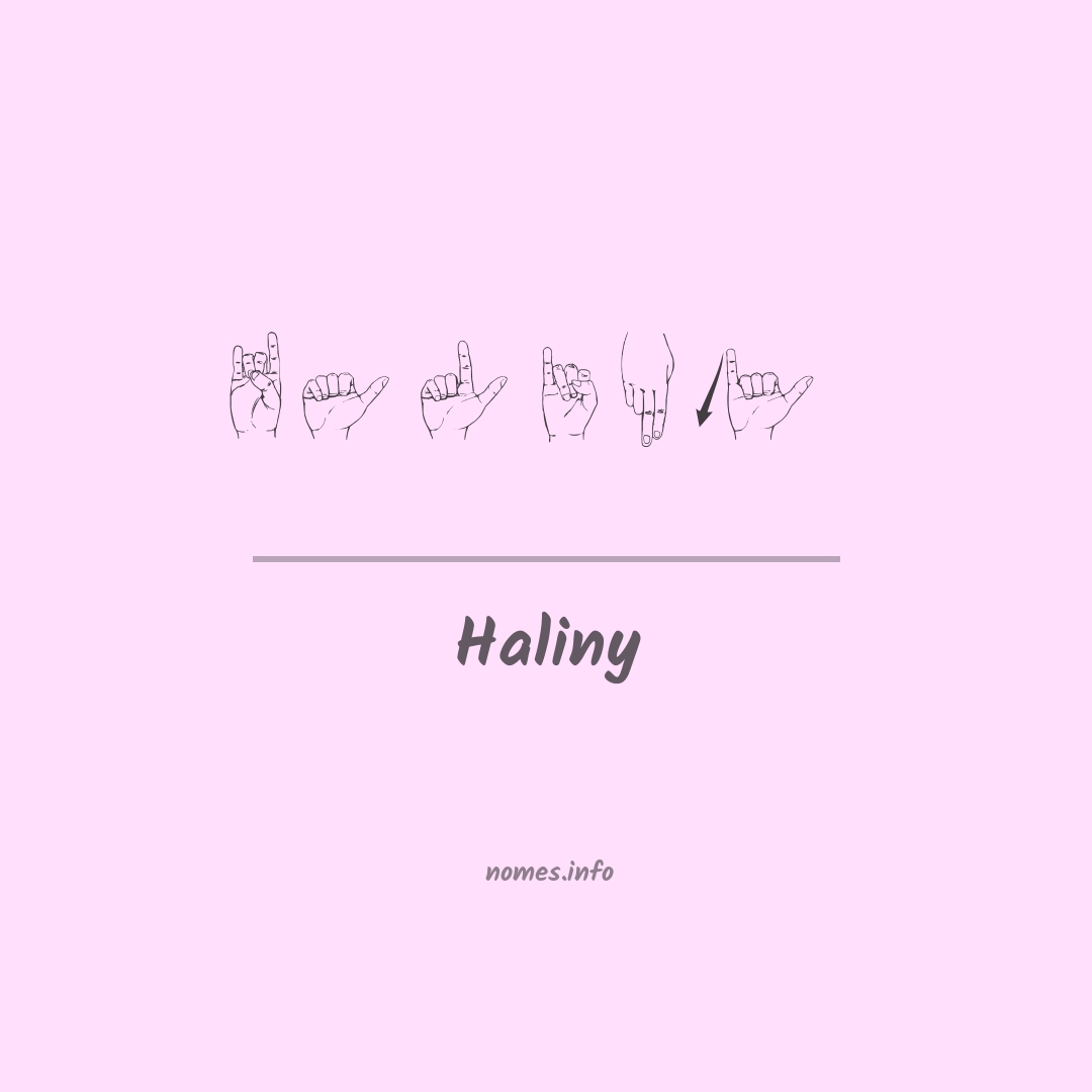 Haliny em Libras