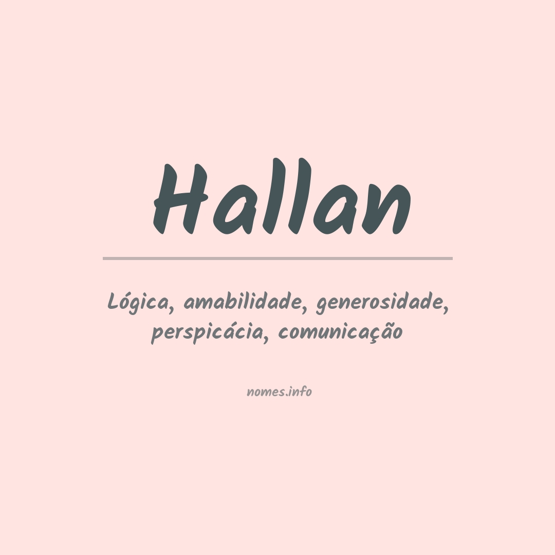 Significado do nome Hallan