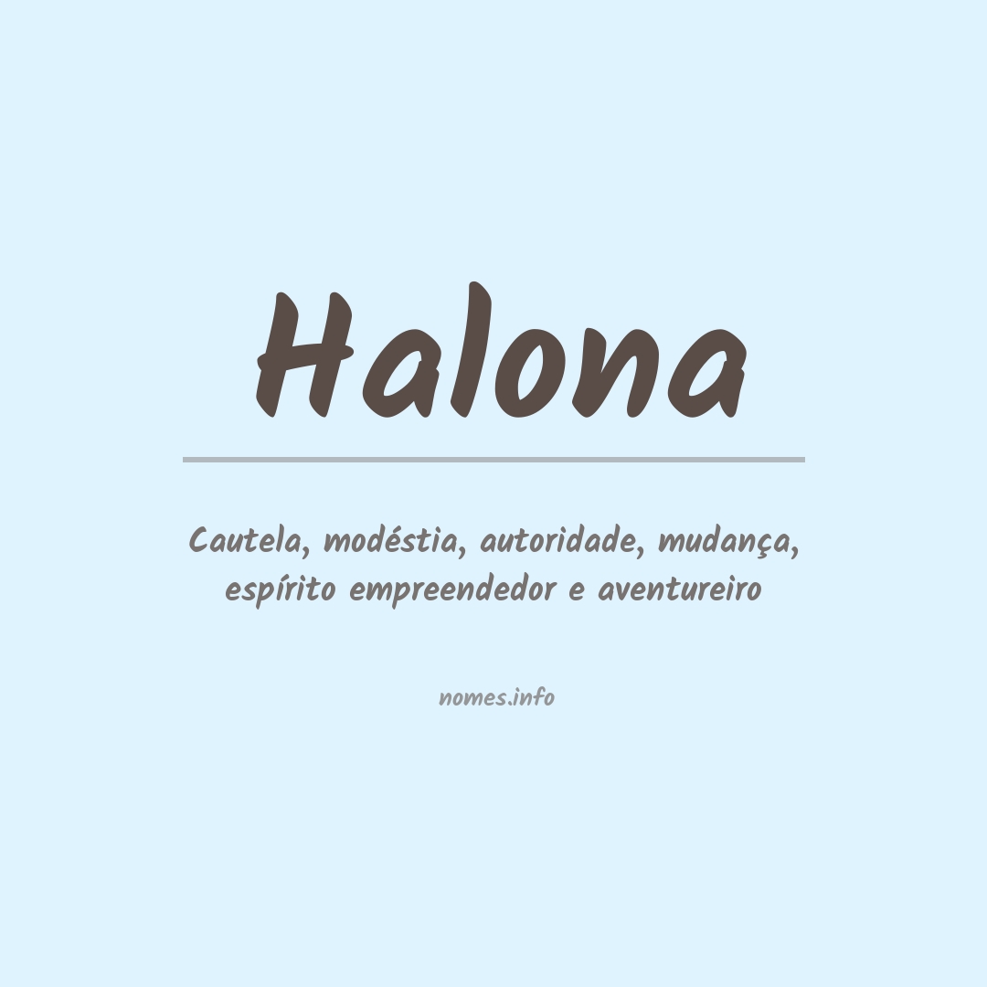 Significado do nome Halona