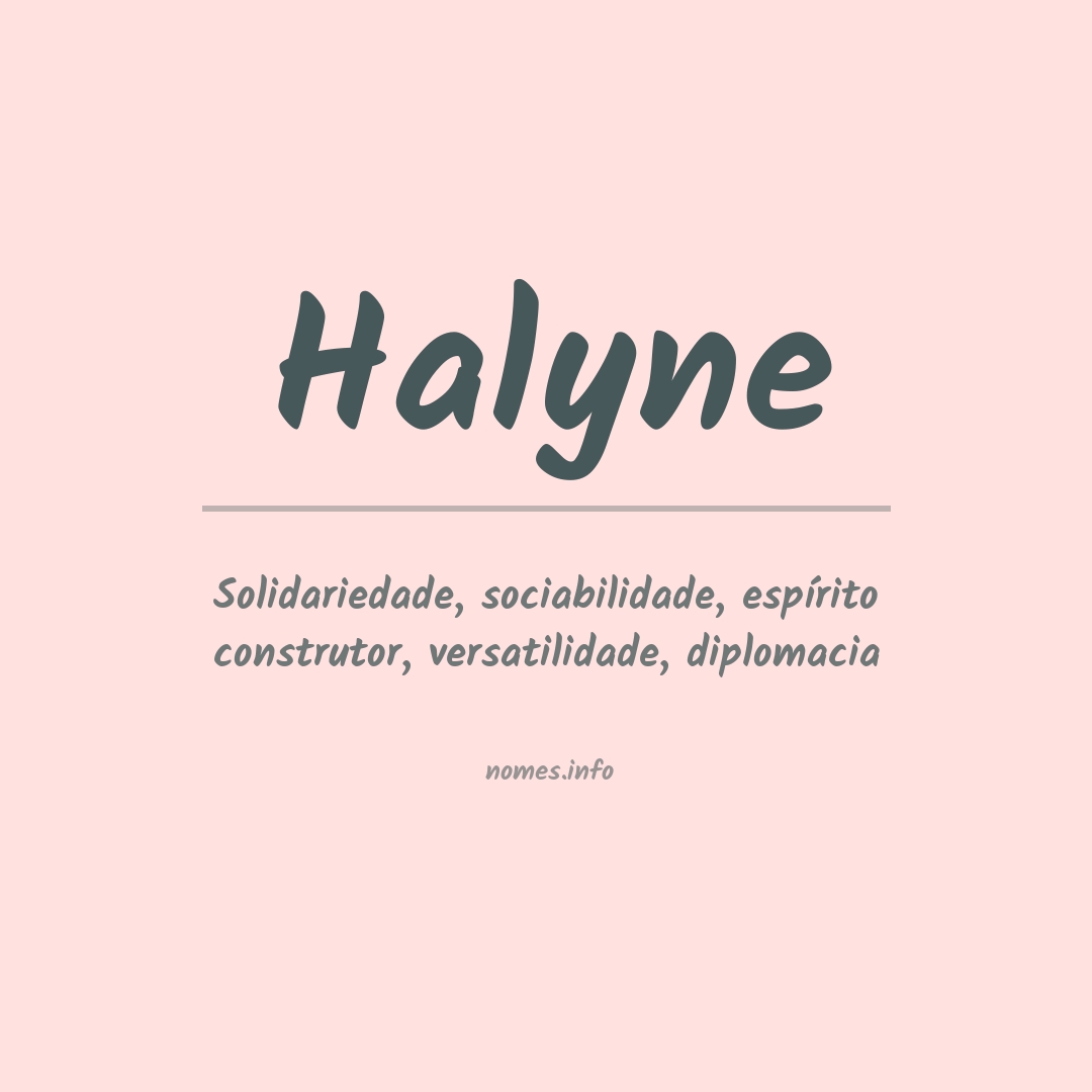 Significado do nome Halyne