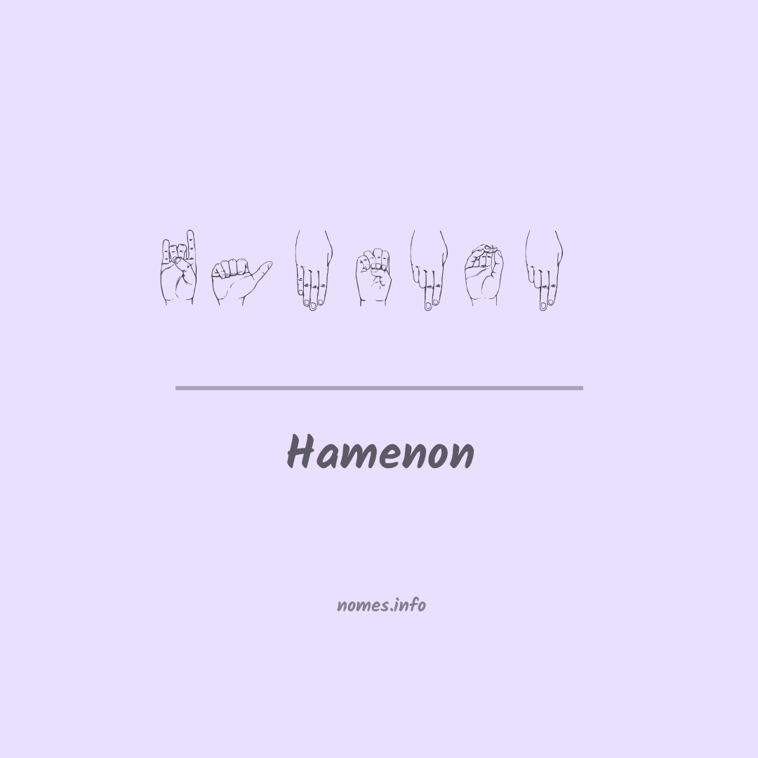 Hamenon em Libras