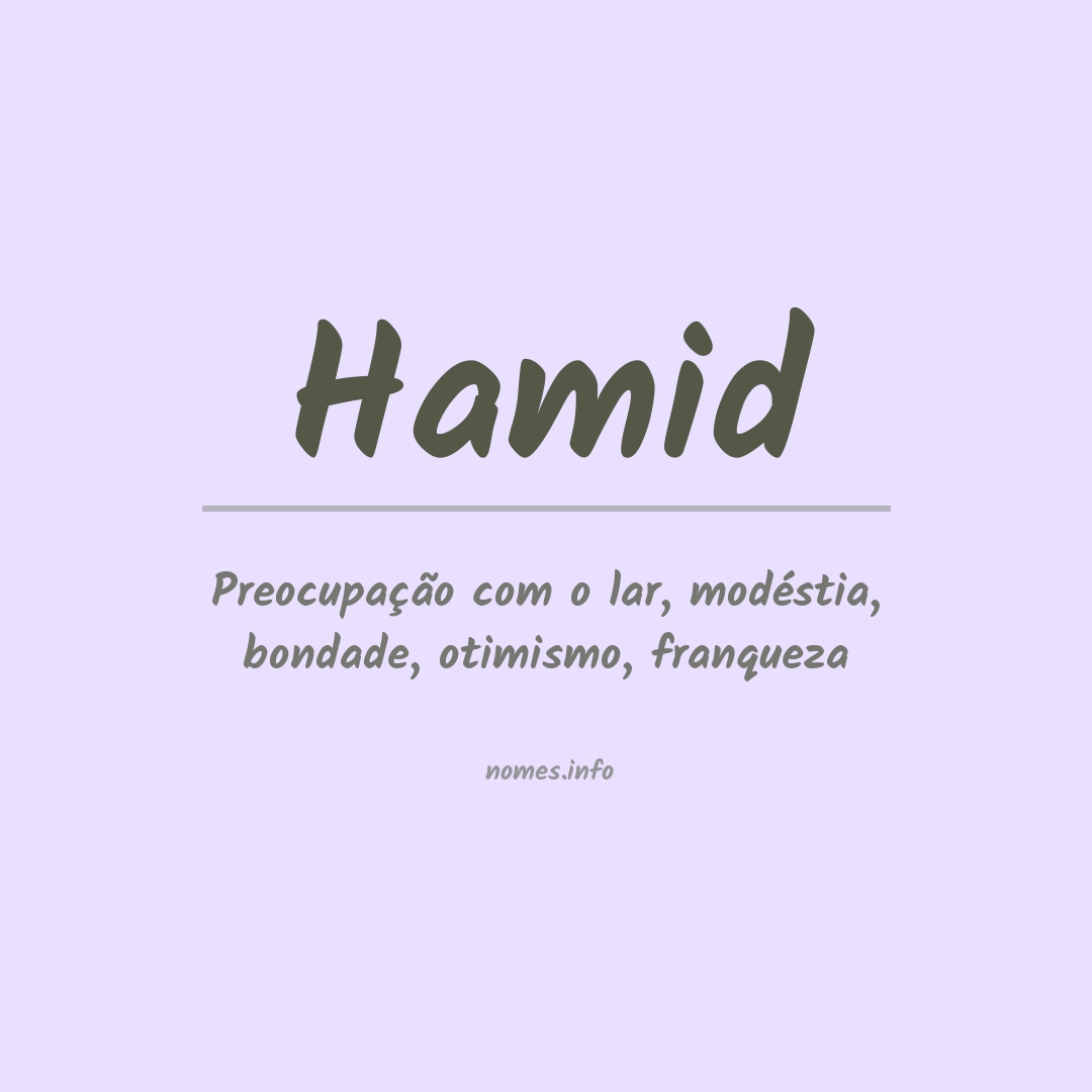 Significado do nome Hamid