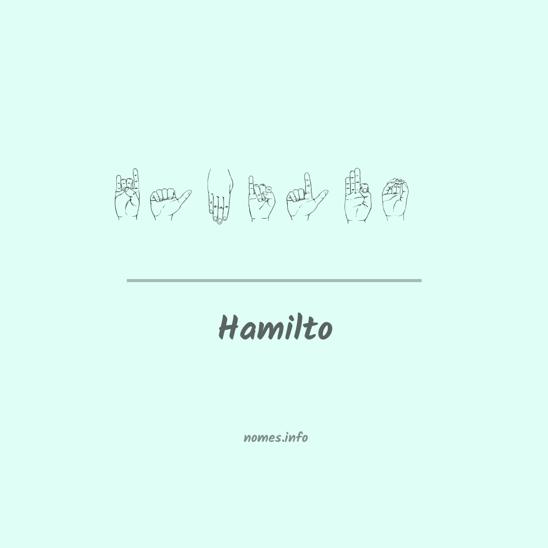 Hamilto em Libras