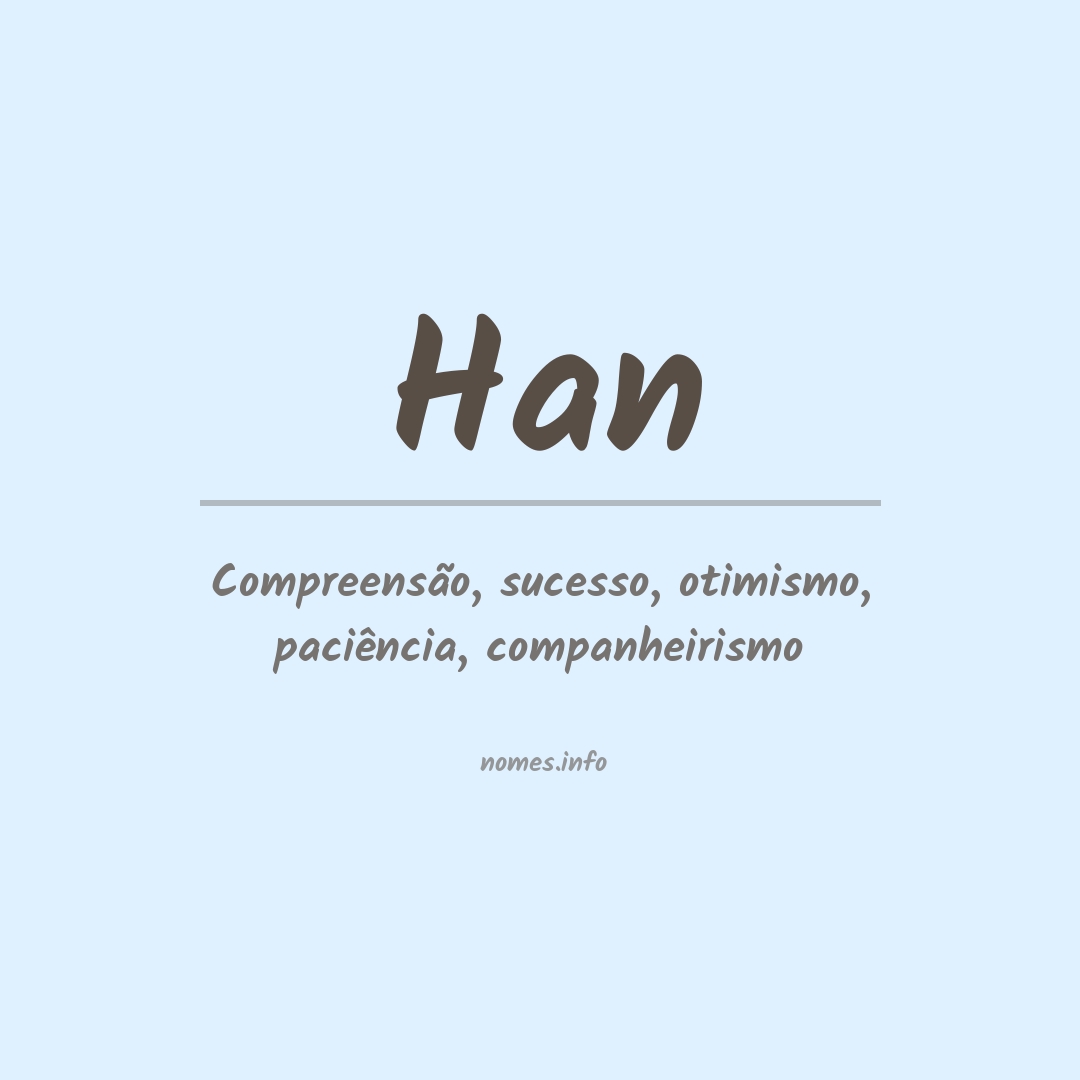 Significado do nome Han