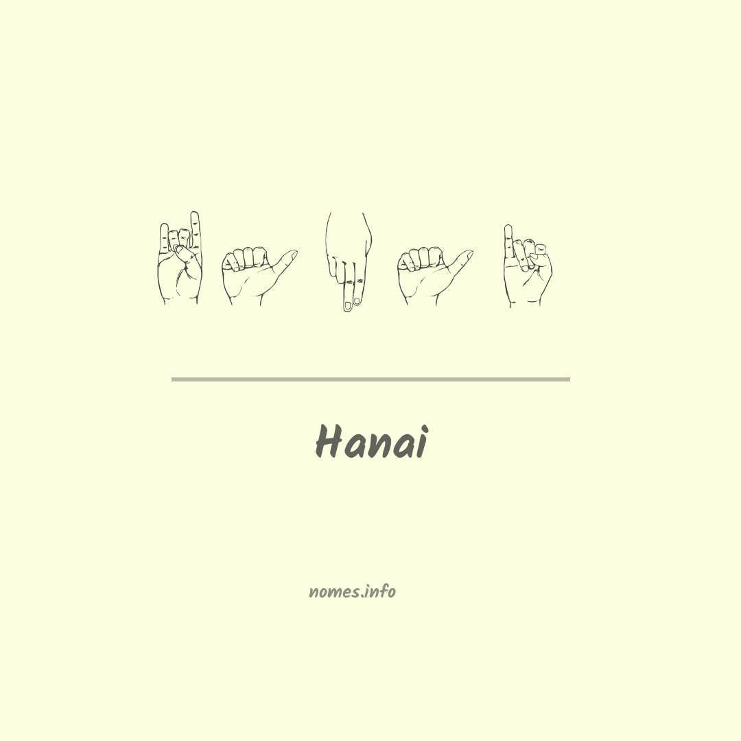 Hanai em Libras Hanai em Libras