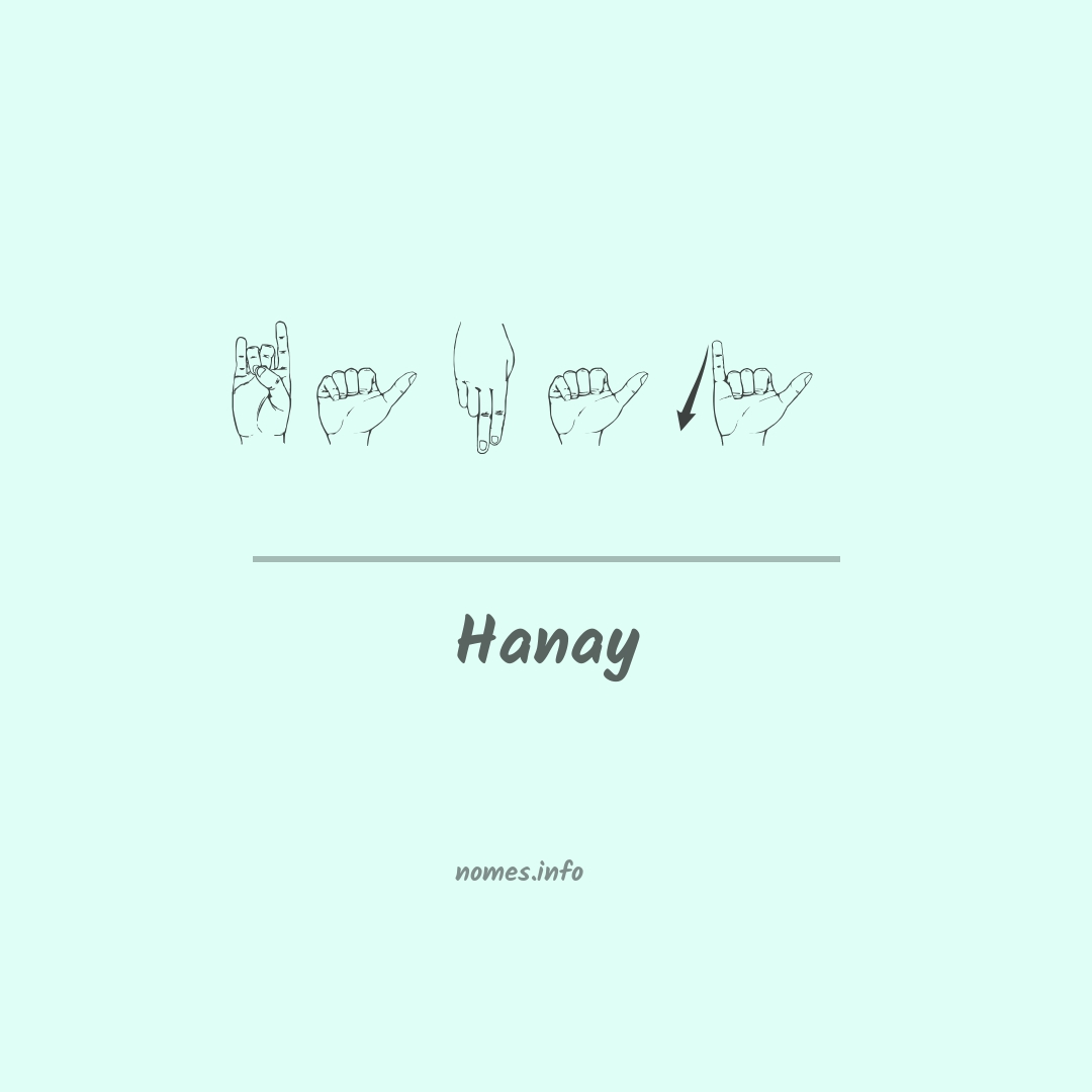 Hanay em Libras Hanay em Libras