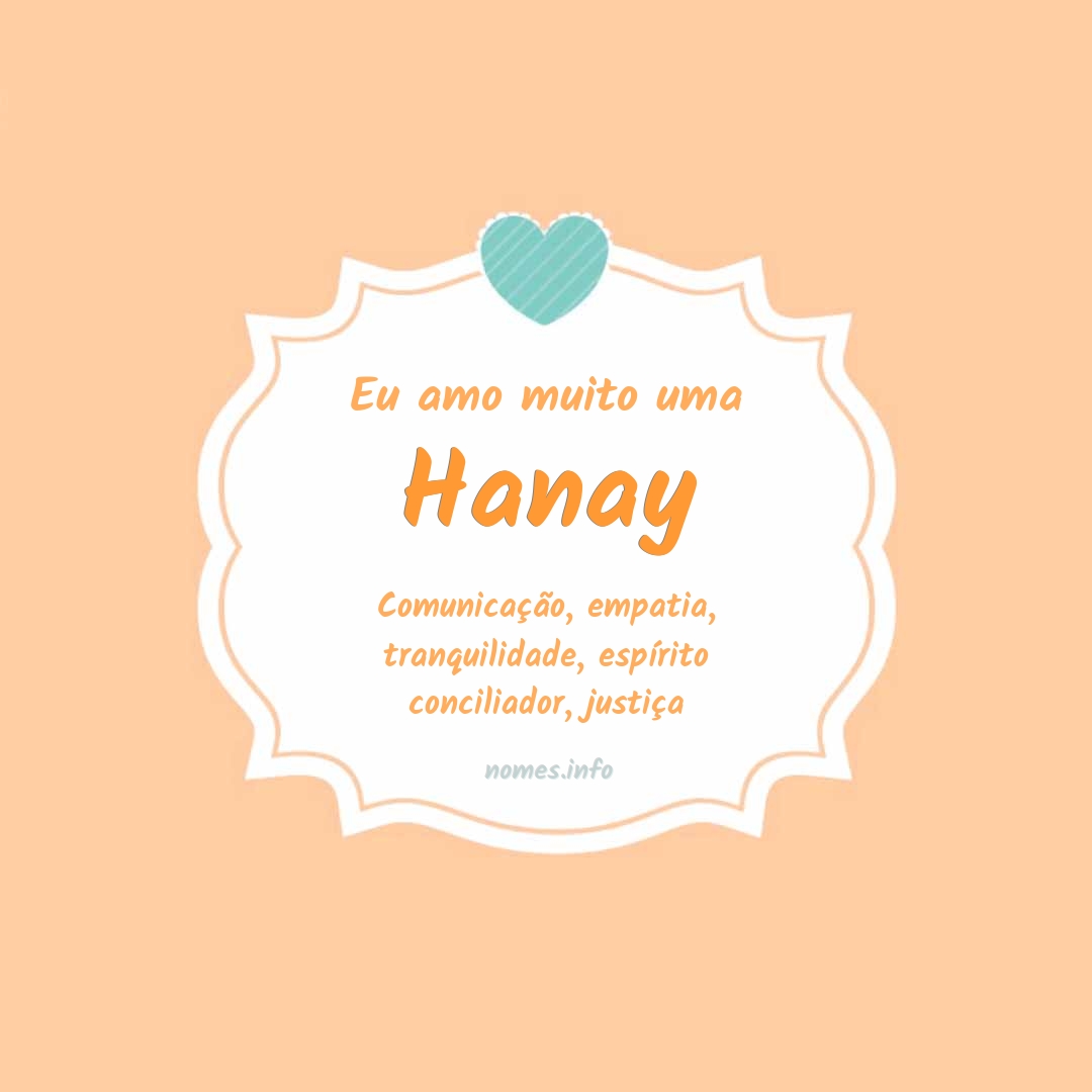 Eu amo muito Hanay Eu amo muito Hanay