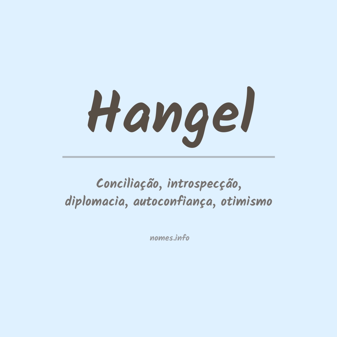 Significado do nome Hangel