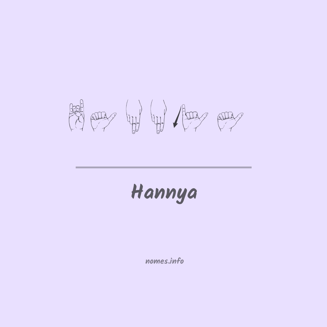 Hannya em Libras Hannya em Libras