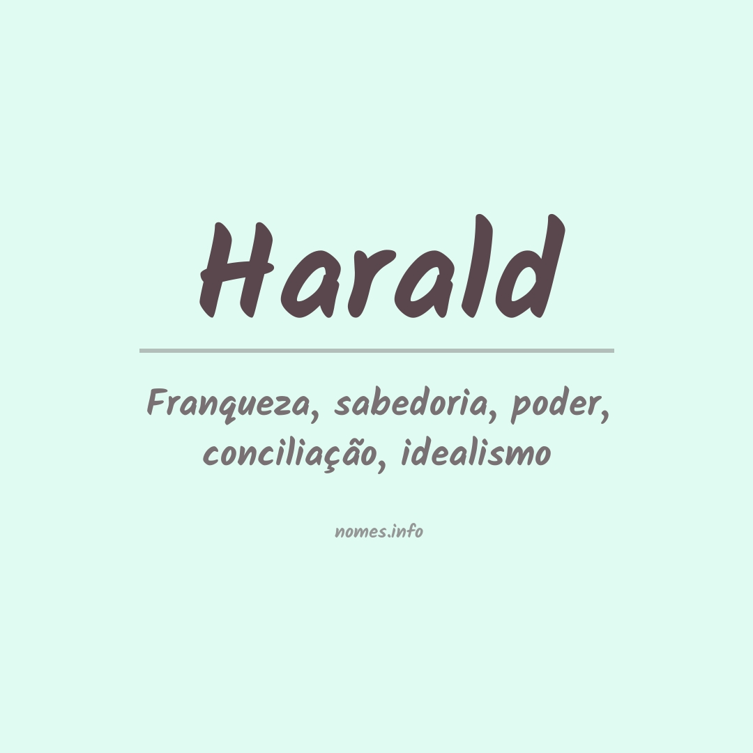 Significado do nome Harald