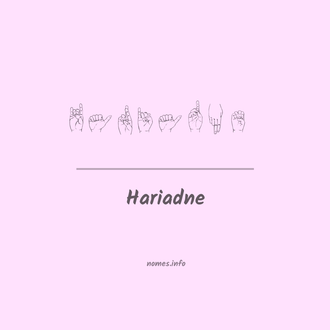 Hariadne em Libras