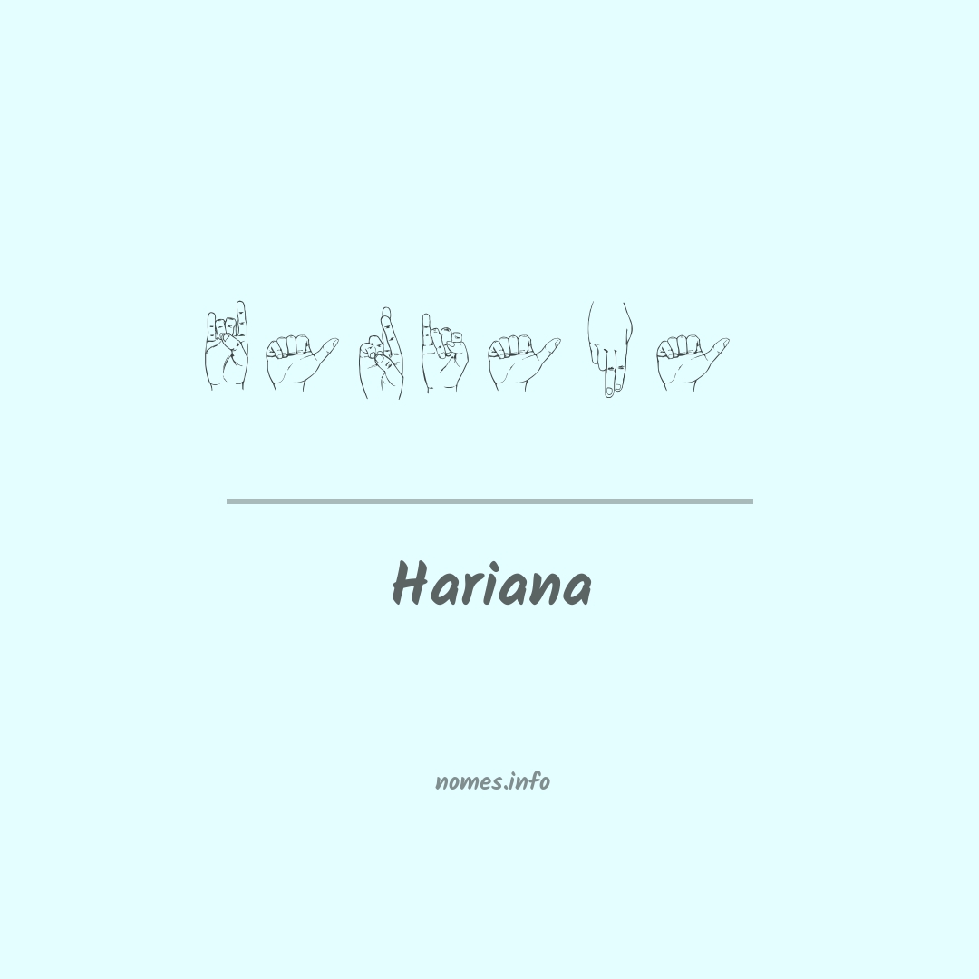 Hariana em Libras