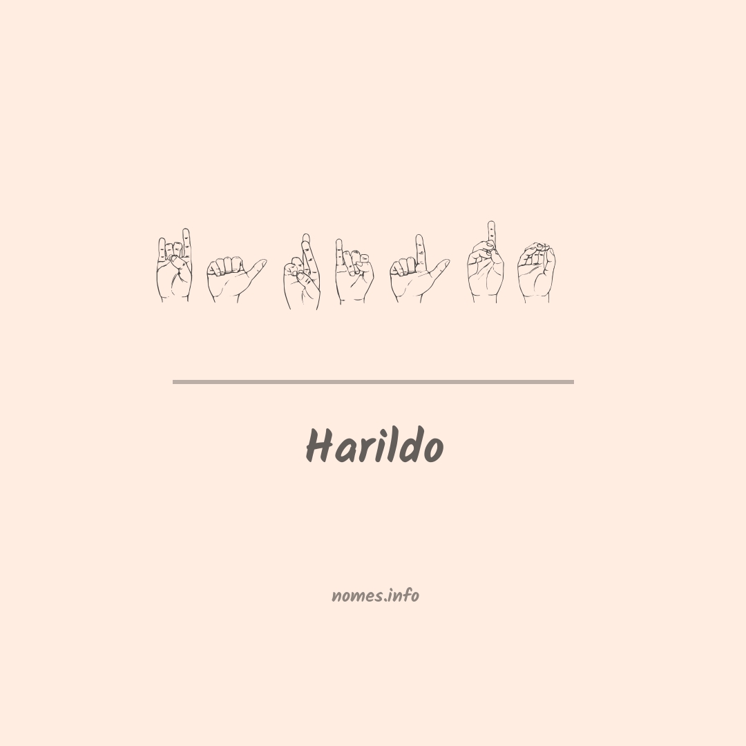 Harildo em Libras