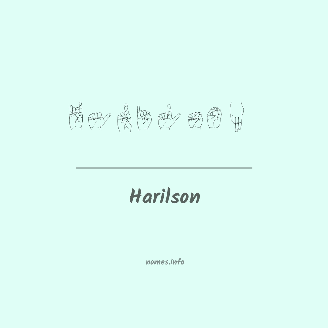 Harilson em Libras