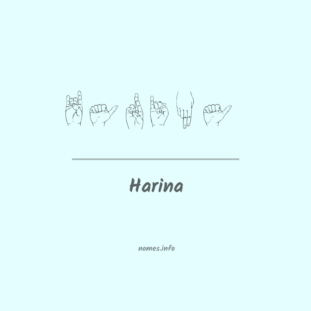 Harina em Libras