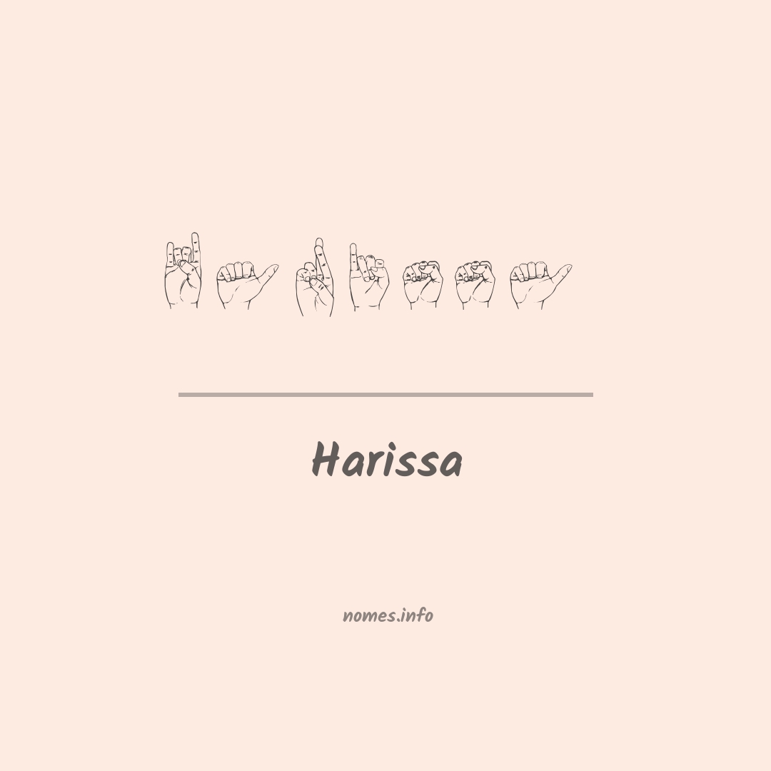 Harissa em Libras