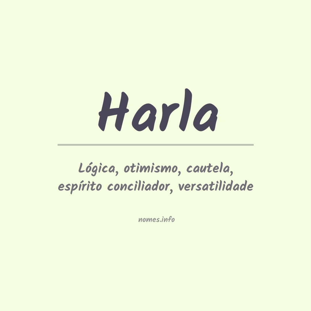 Significado do nome Harla
