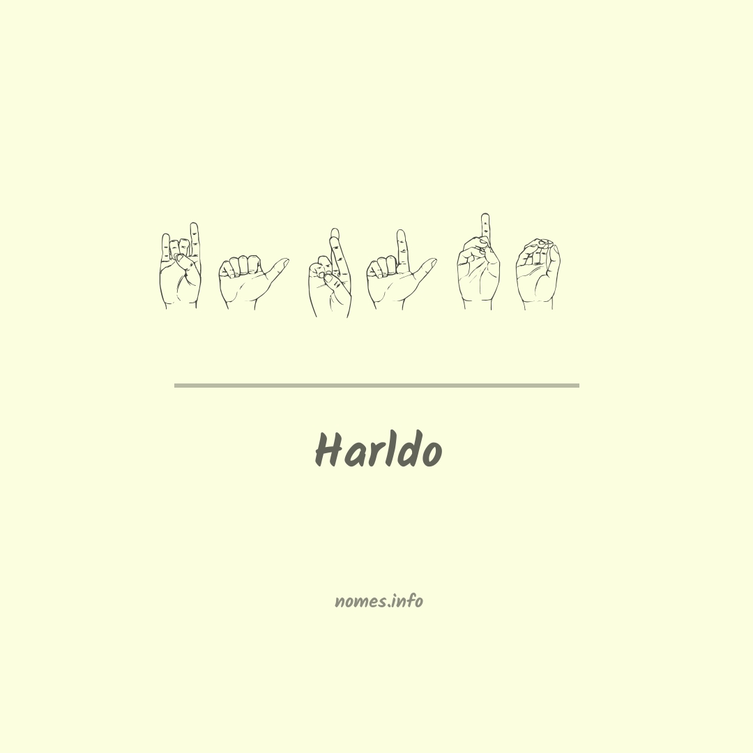 Harldo em Libras