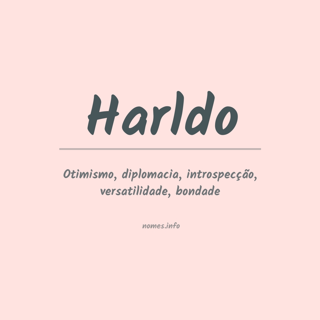 Significado do nome Harldo