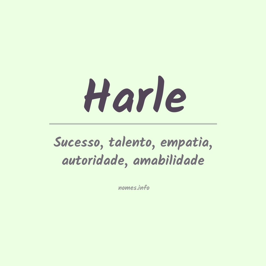 Significado do nome Harle
