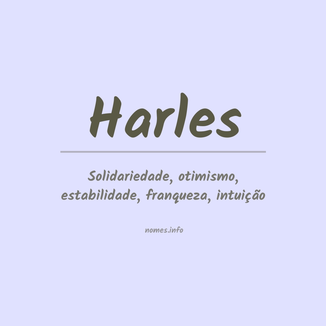 Significado do nome Harles