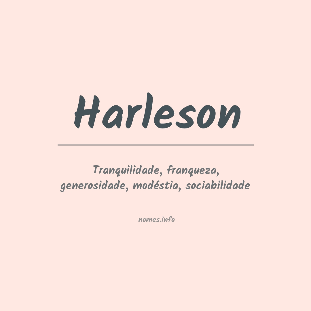 Significado do nome Harleson