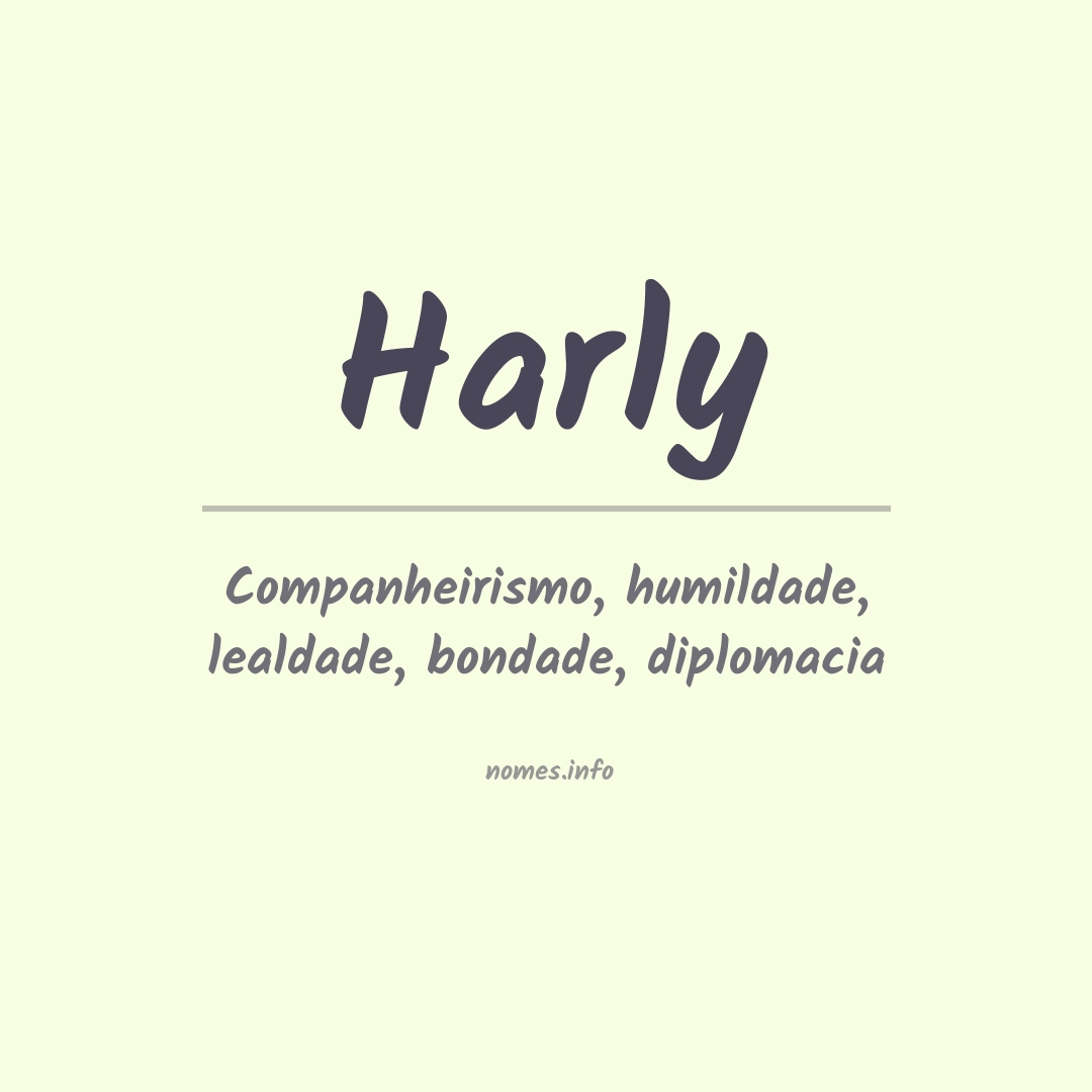 Significado do nome Harly