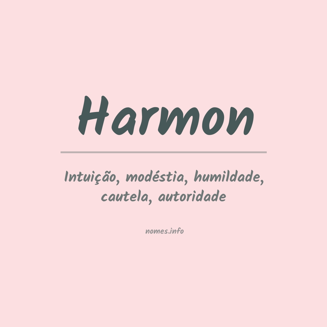 Significado do nome Harmon