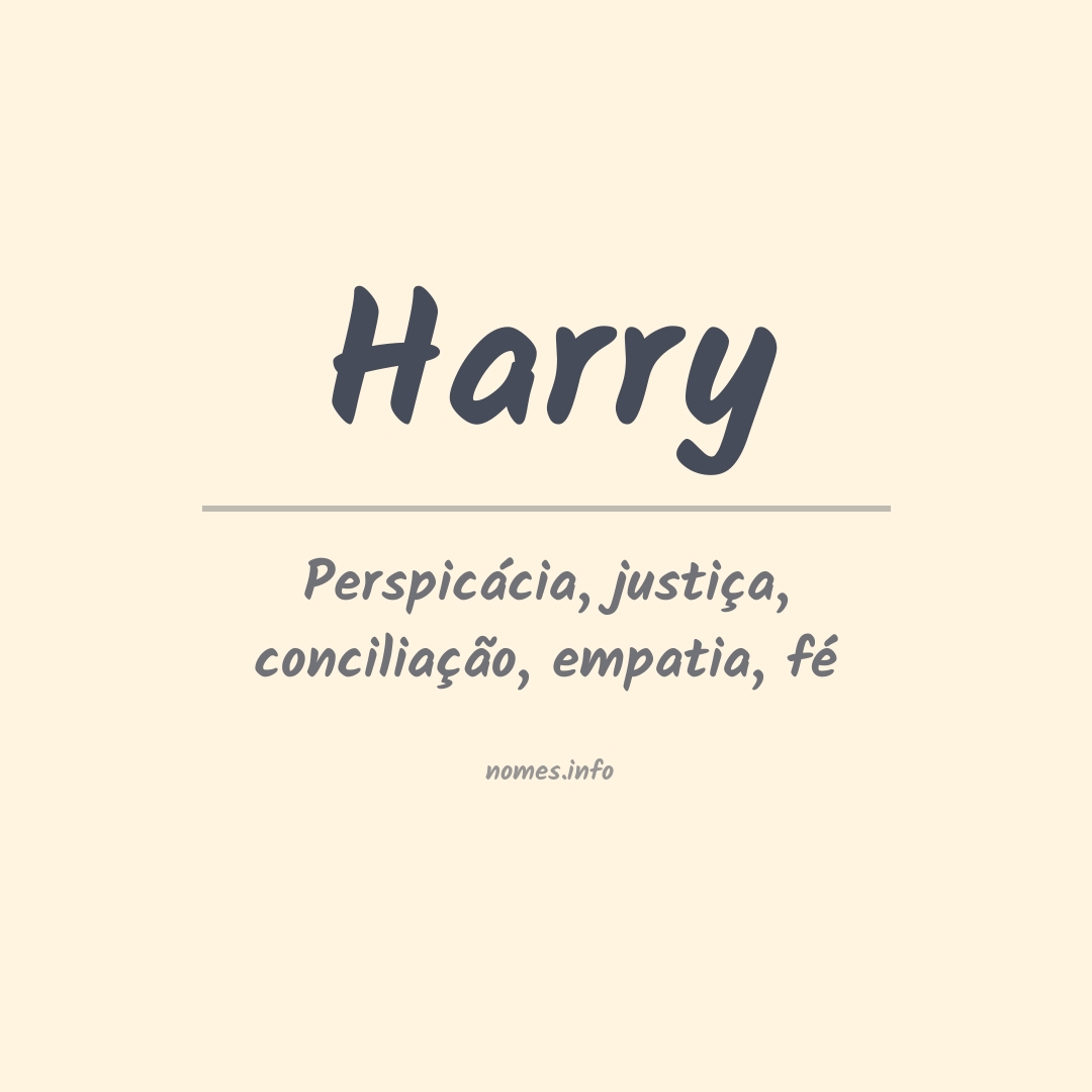 Significado do nome Harry