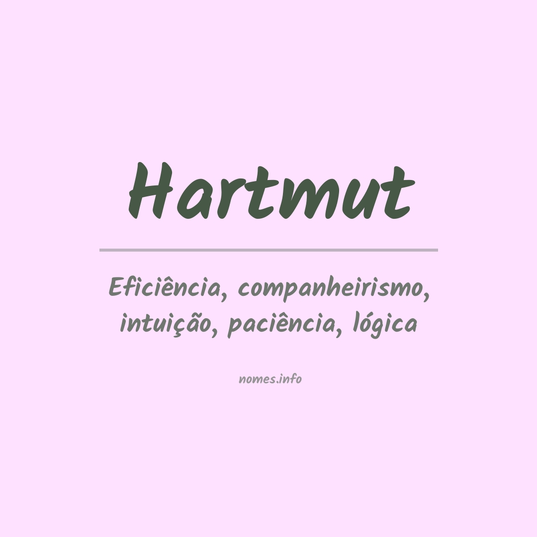 Significado do nome Hartmut