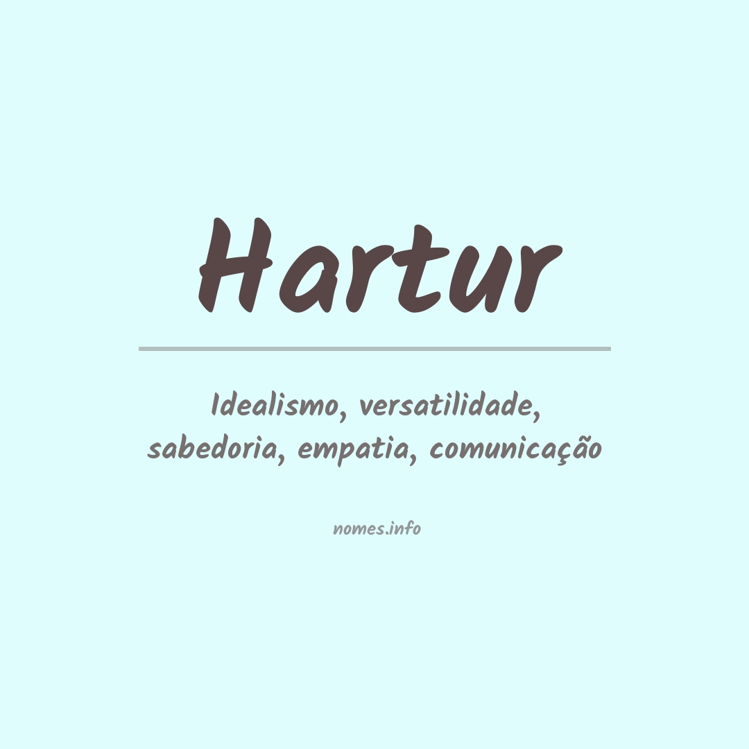 Significado do nome Hartur