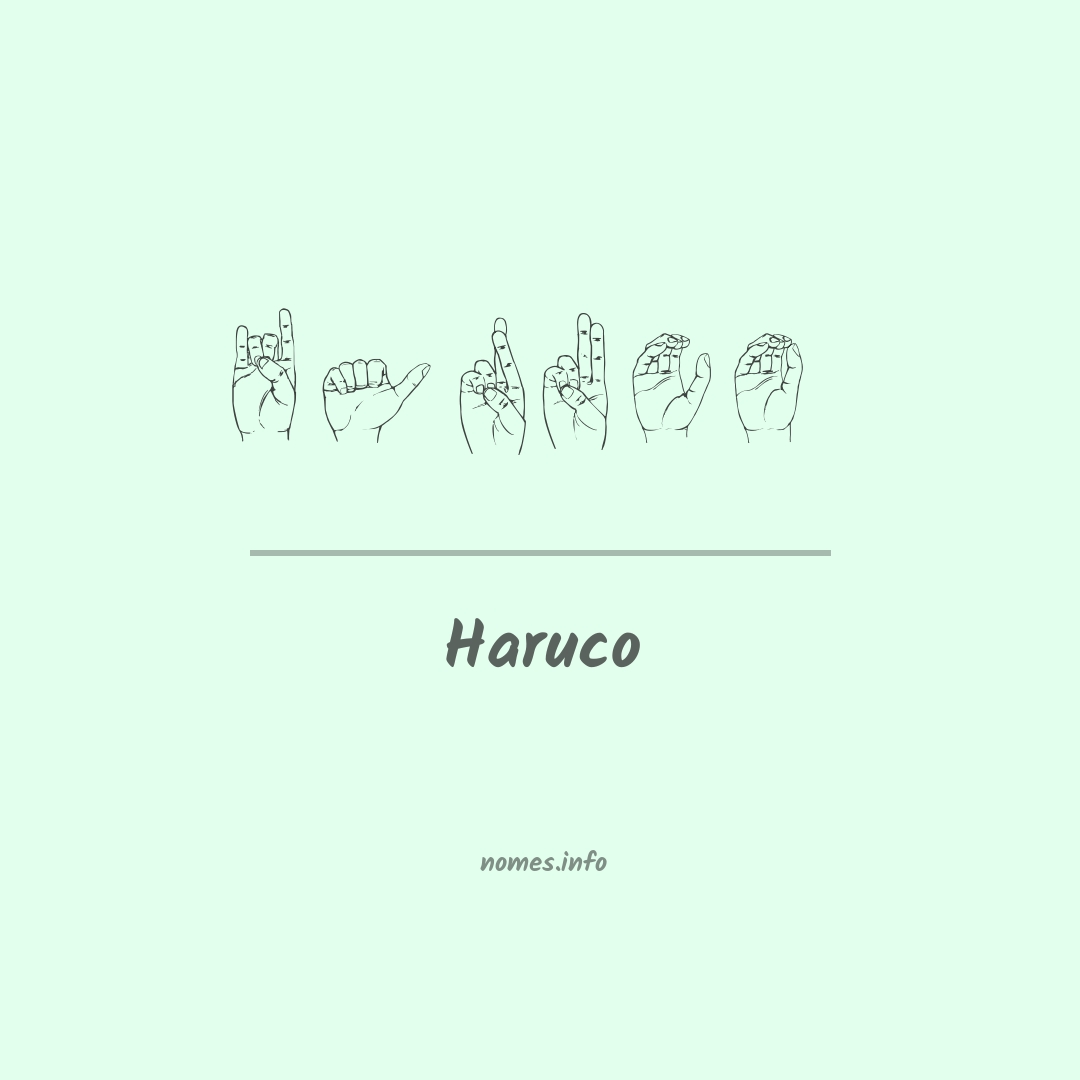 Haruco em Libras
