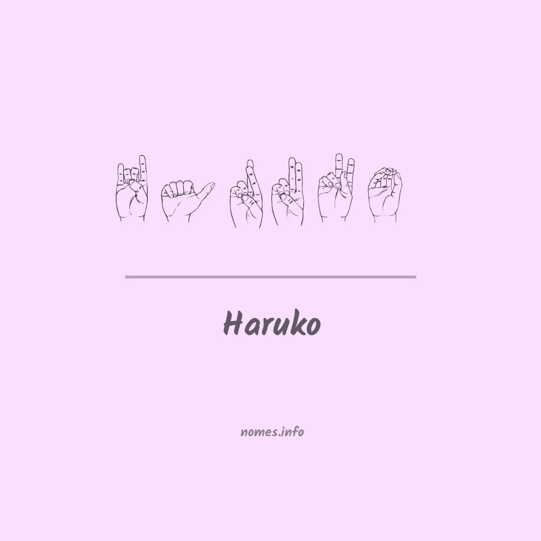 Haruko em Libras