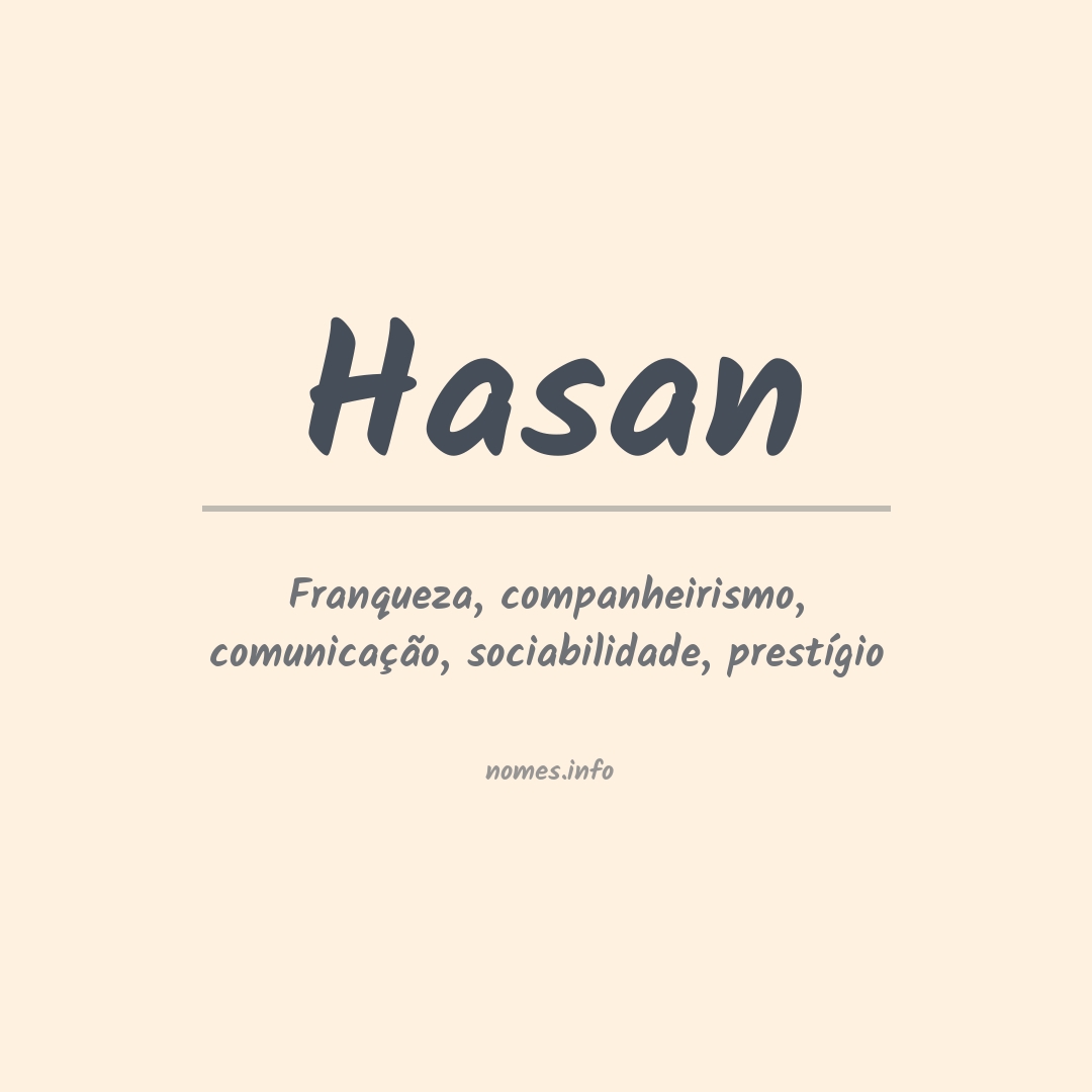 Significado do nome Hasan