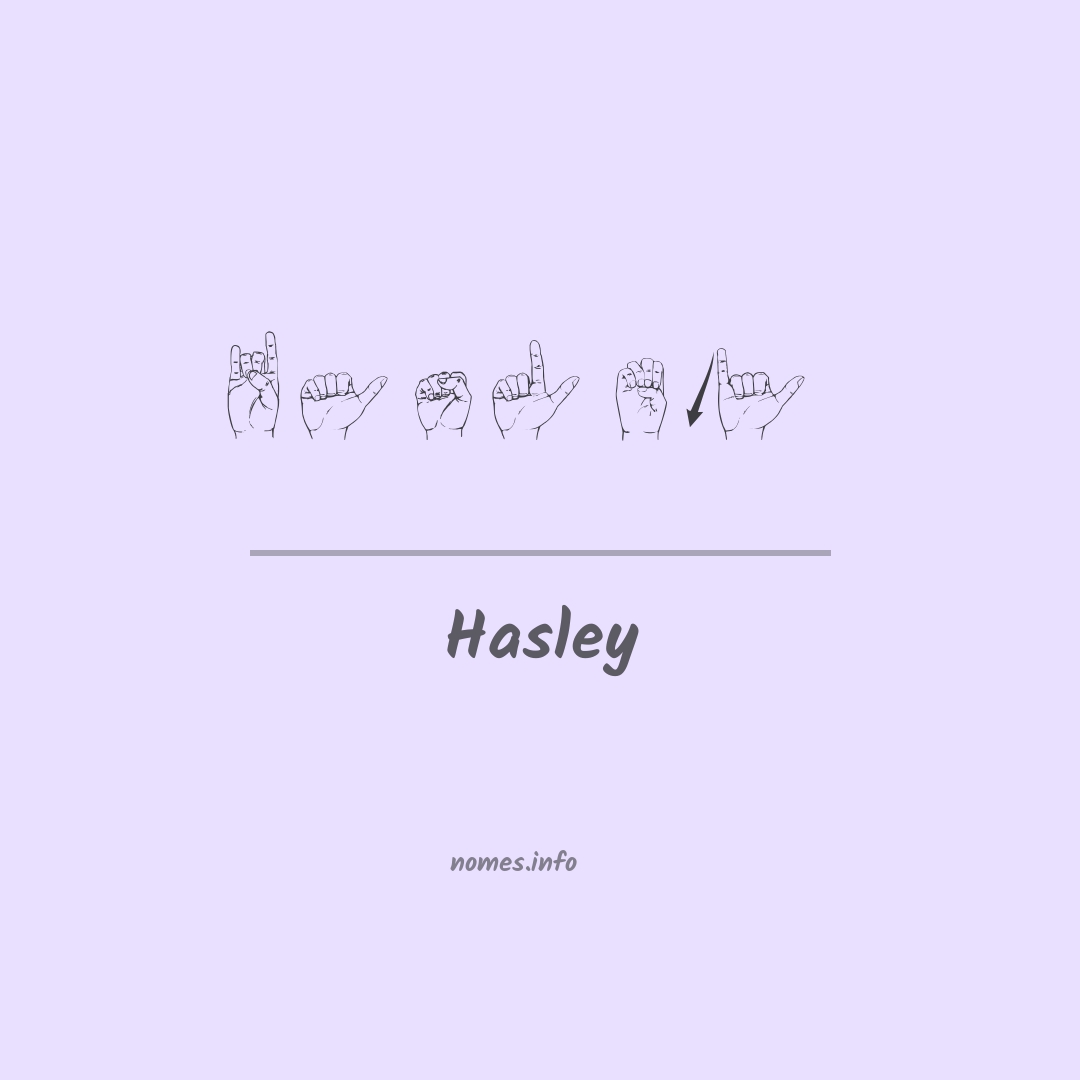 Hasley em Libras