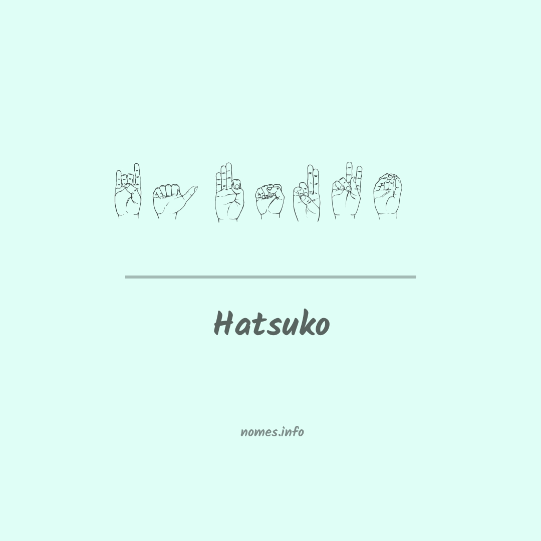 Hatsuko em Libras