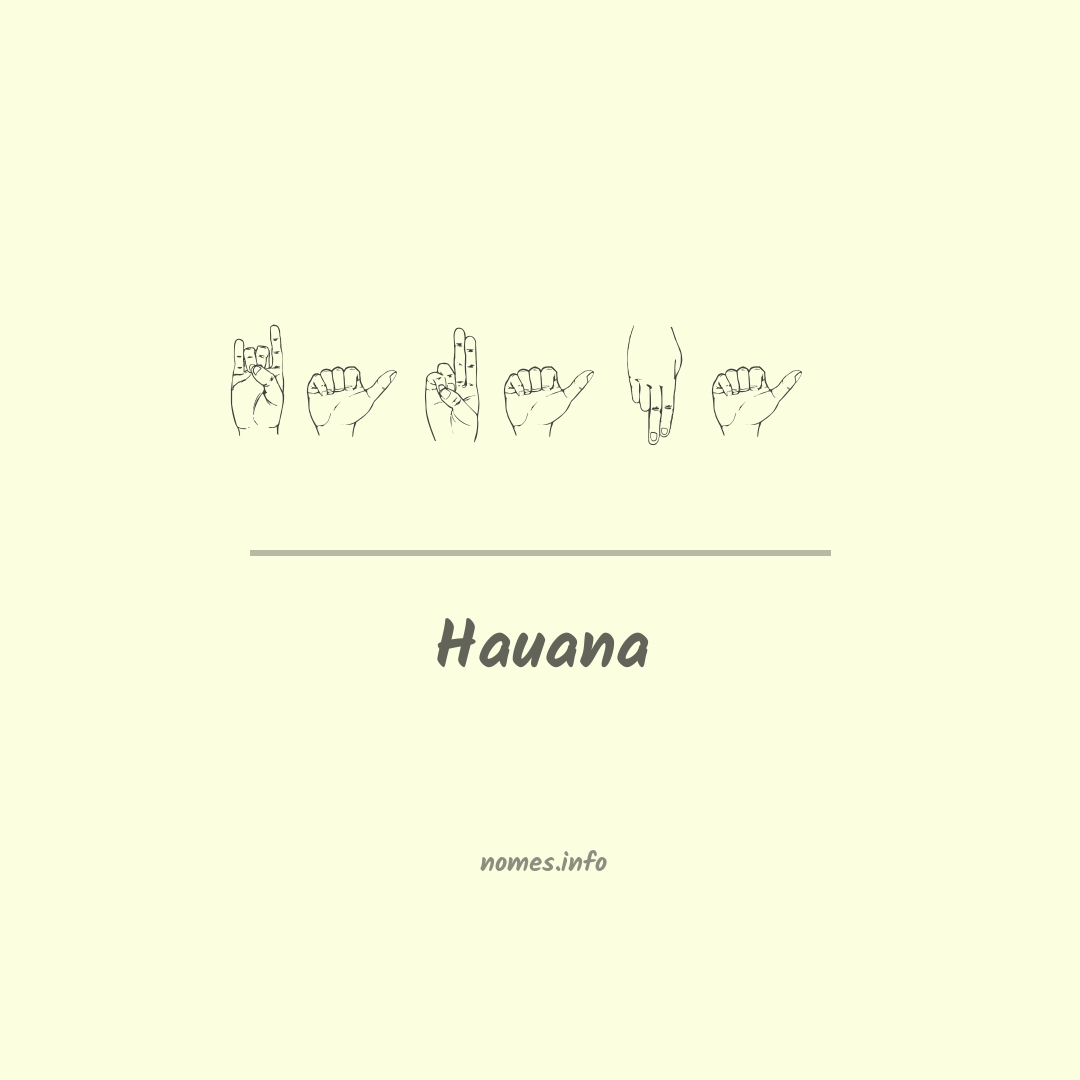 Hauana em Libras