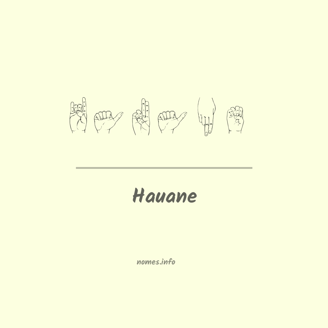 Hauane em Libras