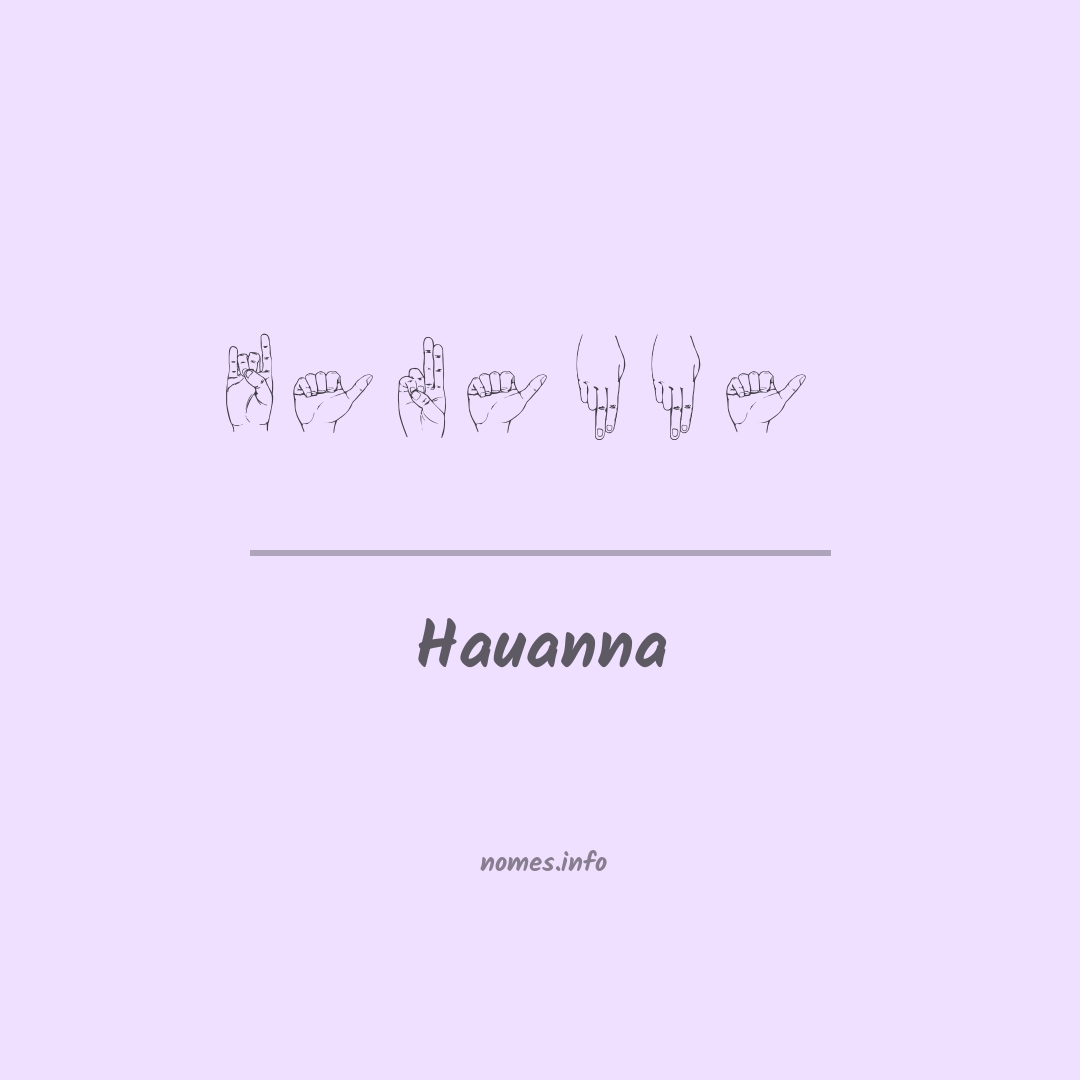 Hauanna em Libras